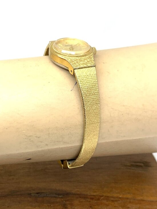Pulsar Women\'s Watch Y481-1100 Vintage Quartz Gold Dial Stainless Steel 19mm main image 6